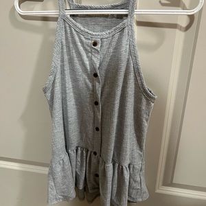 New Peplum Halter Tank